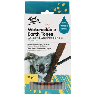 Watersoluble Earth Tones Coloured Graphite Pencils Signature 12pc/水溶性铅笔12支装（大地色系）