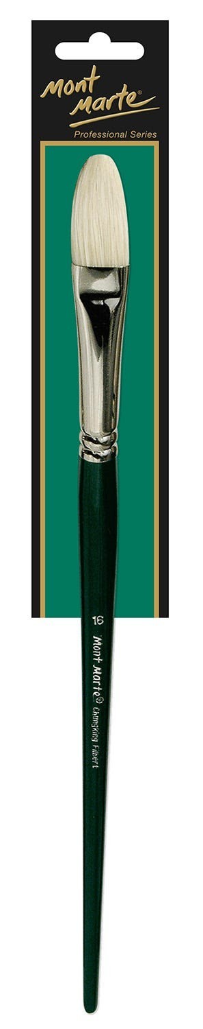 Artist Oil Brush Premium Chungking Filbert 16/ 16 号 扁圆峰猪鬃笔(支)
