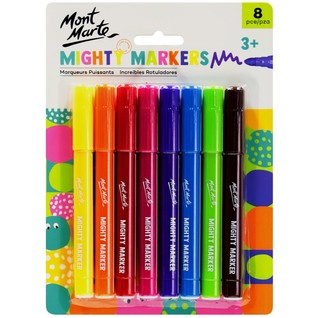 Mighty Markers 8pc/粗杆水性马克笔8支套