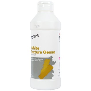 White Texture Gesso Premium 500ml (16.9oz)/500ml新型白底料(瓶)