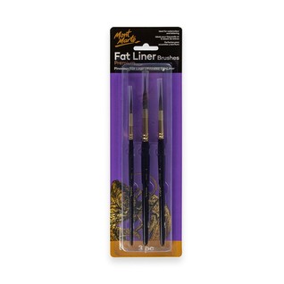 Fat Liner Brush Set Premium Taklon/Squirrel 16, 10, 6/勾线笔6/10/16号（灰鼠/尼龙）