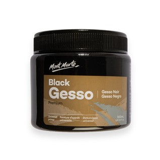 Black Gesso 500ml (16.9 US fl.oz)/500ml 黑色底料(瓶)