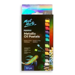 Metallic Oil Pastels Signature 12pc/12色金属色油画棒