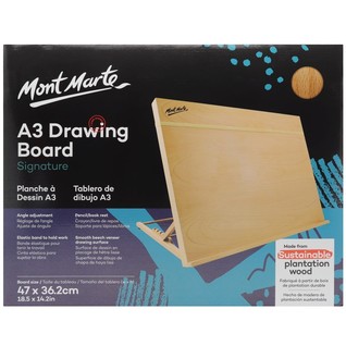 A3 Drawing Board Signature 47 x 6.2cm (18.5 x 14.2in)/A3桌面画板（榉木皮）带橡皮筋(只)