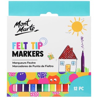 Felt Tip Markers 12pc/儿童马克笔基本12色