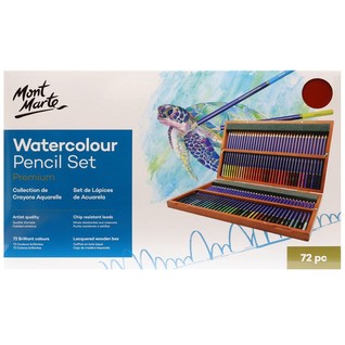 Watercolour Pencil Box Set Premium 72pc/72色高级水溶性彩铅木盒装