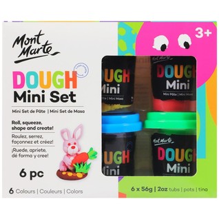 Dough Mini Set 6pc x 56g (2oz)/创意面团泥6色套装（60g*6）