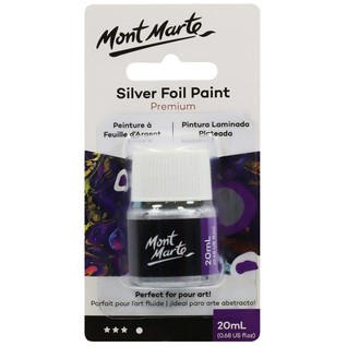 Silver Foil Paint Premium 20ml (0.68 US fl.oz)/流动丙烯助剂--20ml银色漆(瓶)