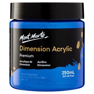 Dimension Acrylic Premium 250ml (8.5 US fl.oz) - Pearl Sapphire/250ml高塑型丙烯珠光蓝(支)