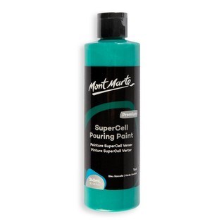 SuperCell Pouring Paint Premium 240ml (8.1 US fl.oz) - Teal/240ml新型流动丙烯深海绿(瓶)
