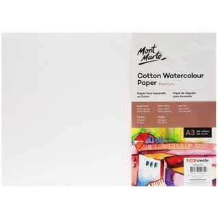 Cotton Watercolour Paper Premium 300gsm A3 (16.5 x 11.7in) 5 Sheets/水彩棉浆纸A3 300g 5张(本)