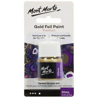 Gold Foil Paint Premium 20ml (0.68 US fl.oz)/流动丙烯助剂--20ml金色漆(瓶)