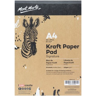 Kraft Paper Pad Signature A4 50 Sheets/A4牛皮卡本115克50页-Signature(本)