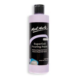 SuperCell Pouring Paint Premium 240ml (8.1 US fl.oz) - Light Purple/240ml新型流动丙烯淡紫(瓶)