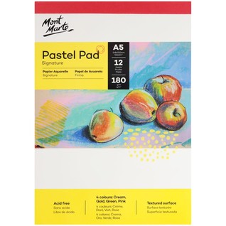 Pastel Pad 4 colours Signature 180gsm 12 Sheet A5 148 x 210mm (5.8 x 8.3in)/A5绘画本180克12页（粉/油画棒/彩铅）(本)