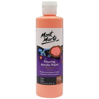 Pouring Acrylic Paint Premium 240ml (8.12 US fl.oz) - Coral/240ML流动丙烯珊瑚色(瓶)