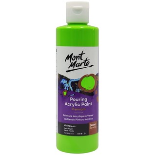 Pouring Acrylic Paint Premium 240ml (8.12 US fl.oz) - Mid Green/240ML流动丙烯中绿(瓶)