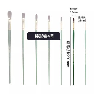 丙烯/油画笔榛形峰4号