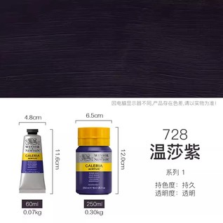 画廊丙烯250mL温莎紫