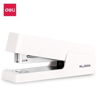 得力NS082订书机(白)(1台订书机/彩盒)