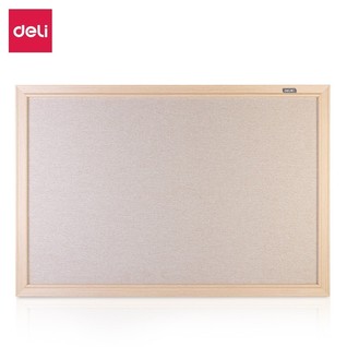 得力MQ120布面留言板600*900mm(黄)(块)