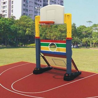 塑料篮球架足球门组合Basketball System And Goal Set  