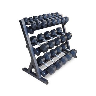 10对哑铃和架子套装3-Tier Dumbbells Rack Set  