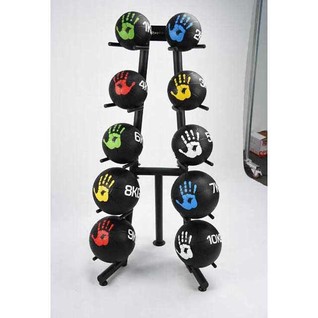 10个药球和架子套装Medicine Ball and Rack Set  